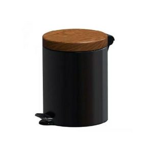 Round Pedal Bin 3L Black Sherwood  |  Bins & Liners Bins & Liners Bins & Liners