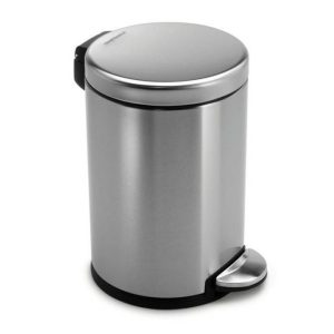 Round Pedal Bin 3Ltr Brushed  |  Bins & Liners Bins & Liners Bins & Liners