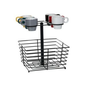 Secret De Gourmet Caps Basket + 6 Cups 5Cl  |  Racks, Holders & Trollies Kitchenware Racks, Holders & Trollies