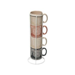 Sg Secret De Gourmet Rack 4 Mugs M Indonesie 24Cl  |  Racks, Holders & Trollies Kitchenware Racks, Holders & Trollies