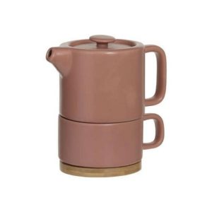 Sg Secret De Gourmet Teapot With Cup Terra Natural 400Ml  |  Tea & Coffee Accessories Kitchenware Brown