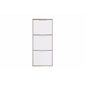 Shoe Cabinet Oak White Gloss  |  Shoe Racks & Cabinets Household Goods Shoe Racks & Cabinets