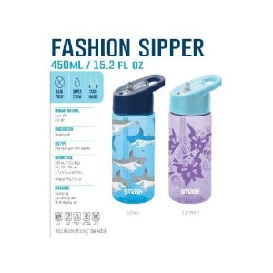 Smash Fashion Sipper With Straw 450Ml  |  Picnicware Kitchenware Picnicware