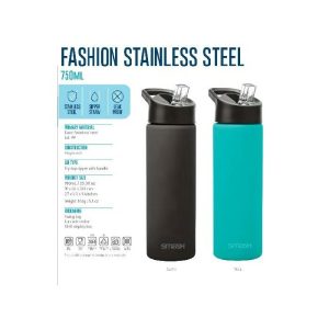 Smash Stainless Steel Sipper Bottle 750Ml Asst  |  Picnicware Kitchenware Picnicware