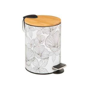 Softcl Dusbin 3L Blackflora  |  Bins & Liners Bins & Liners Bins & Liners