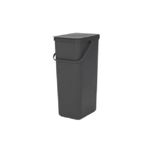 Sort & Go Recycle Bin 40 Litre Dark Grey  |  Bins & Liners Bins & Liners Bins & Liners