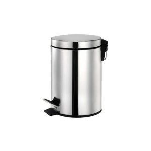 Stainless Steel Waste Bin 5 Liter With Pedal  |  Bins & Liners Bins & Liners Bins & Liners