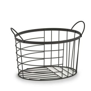 Storage Basket Metal Black  |  Houseware Household Goods Black