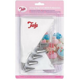 Tala Icing Bag 6 Nozzle, Scraper &Amp; Brush  |  Baking Tools & Accessories Baking Tools & Accessories Baking Tools & Accessories