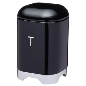 Tea Cannister Black  |  Tea & Coffee Accessories Kitchenware Black