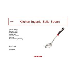 Tefal Kitchen Ingenio Spoon Stainless Steel  |  Utensils Kitchenware Utensils