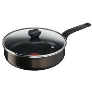 Tefal Sautepan Easy Cook & Clean 26Cm With Lid  |  Pots, Lids & Pans Kitchenware Black