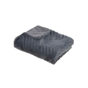 Throw 3D Fur Geo Grey 120Cm X 160Cm  |  Blankets & Throws Blankets & Throws Blankets & Throws