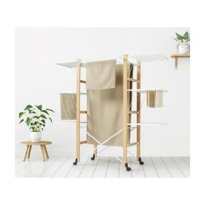 Ursus Folding Clothes Airer Natural 80Cm X 176Cm X 164Cm  |  Laundry & Ironing Accessories Household Goods Laundry & Ironing Accessories