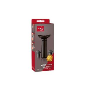 Vacu Vin Wine Saver Concerto Black (1 Pump, 2 Stoppers)  |  Miscellaneous Kitchenware Kitchenware Black