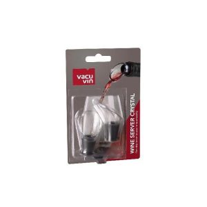 Vacu Vin Wine Server Crystal Black (2Pc)  |  Miscellaneous Kitchenware Kitchenware Clear