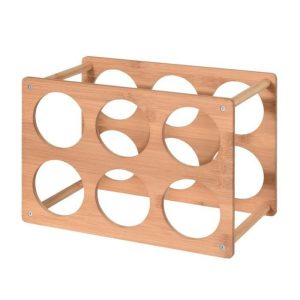 Wine Rack Bamboo For 6 Bottles  |  Racks, Holders & Trollies Kitchenware Natural