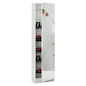 Zapatero Shoe Cabinet With Mirror White  |  Shoe Racks & Cabinets Household Goods Shoe Racks & Cabinets