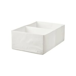 Ikea Stuk Box With Compartments White 34X51x18  |  Storage Baskets & Boxes Household Goods Storage Baskets & Boxes