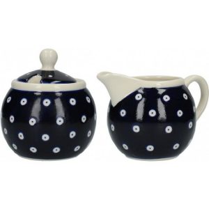 Kitchen Craft Sugar/Creamer Blue Circles  |  Tea & Coffee Accessories Kitchenware Tea & Coffee Accessories