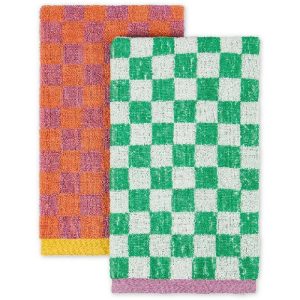 Coincasa Set Of 2 Sponge Tea Towels. – 7409171  |  Kitchen Linen Kitchen Linen Kitchen Linen