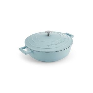 Masterclass Sky Blue Cast Aluminium Shallow Casserole Dish 4L  |  Dishes & Casseroles Dishes & Casseroles Blue