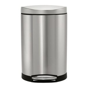 Semi Round Pedal Bin 10L  |  Bins & Liners Bins & Liners Bins & Liners