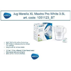 Brita Jug Marella Xl Maxtra Pro White 3.5L  |  Miscellaneous Kitchenware Kitchenware Miscellaneous Kitchenware